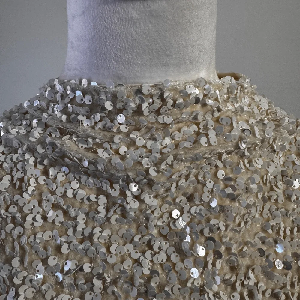 H&M Cream Sequin Blouse - Picture 6 of 8